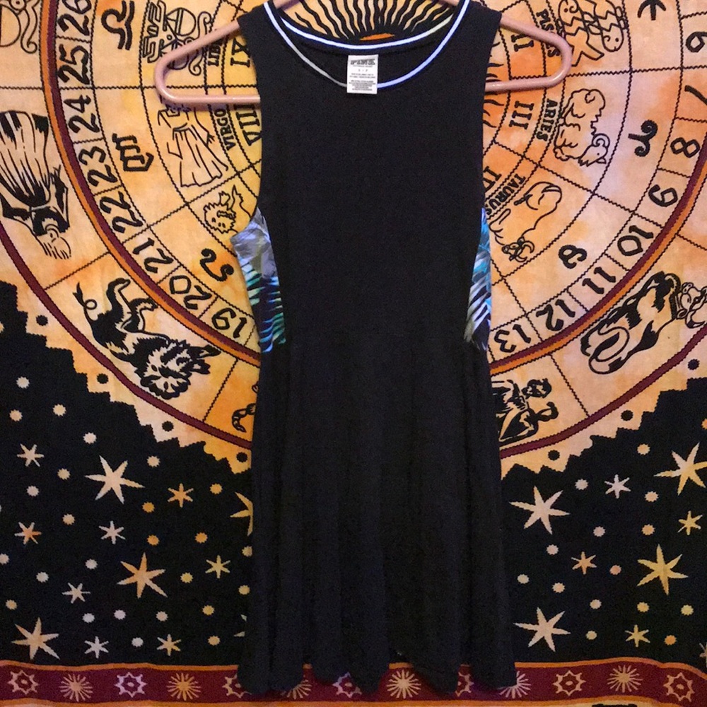 PINK black skater dress